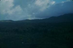[Landscape of a mountainside in Pago Pago, American Samoa]