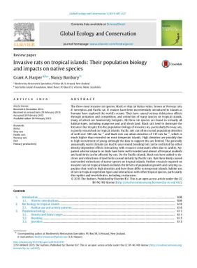 Invasive rats on tropical islands: their population biology and impacts on native species