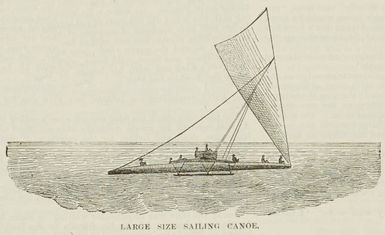 Large size sailing canoe