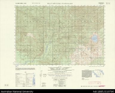 Papua New Guinea Bougainville, Billy Mitchell Crater Lake, Series X713, Sheet 6839 IV, 1:50 000, 1967