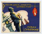 Peace on earth Christmas card, circa 1945