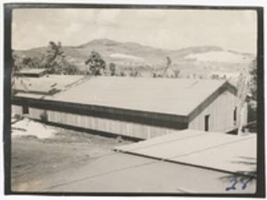 [Mess hall at military camp, Saipan]