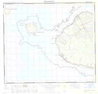 Western Samoa topographical map 1:20,000: Mulifanua (Sheet 17)