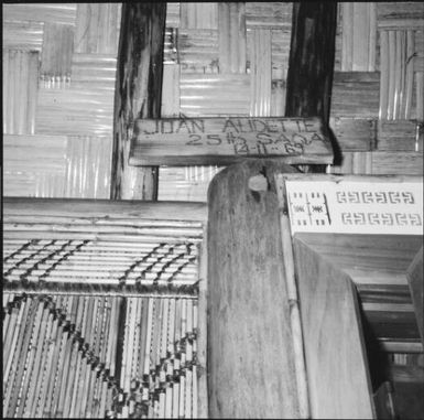 Wooden sign on a wall, Fiji, November 1969 / Michael Terry