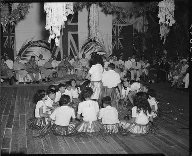 Entertaining the Governor General during his visit to Rarotonga, Cook Islands - Photograph taken by E P Christenen