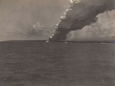 Steam billowing from the ocean. From the album: Photographs of Apia, Samoa
