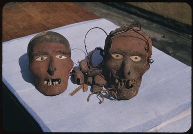 Two painted heads : Papua New Guinea / Terence and Margaret Spencer