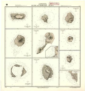 [German nautical charts of German New Guinea, Micronesia, Samoa and Kiautschou]: Nordlicher Stiller Ozean. Mandatsgebeit Plane der Marianen. Blatt I (Sheet 601)