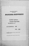 Patrol Reports. Northern District, Popondetta, 1964 - 1965