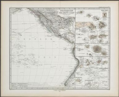 Polynesien und der Grosse Ocean im Maassstabe von 1:40 000 000 (Ostliches blatt) / von A. Petermann. Gest. von C. Stier ; Gezeichnet v. E. Debes