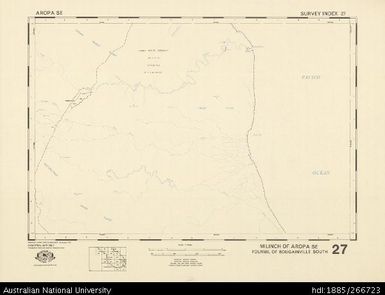 Papua New Guinea, Aropa SE, Survey Index 27, 1:50 000, 1971