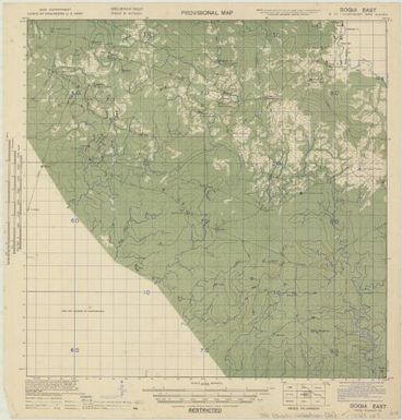 Provisional map, northeast New Guinea: Bogia East (Sheet J.R. Black Map Collection / Item 21)