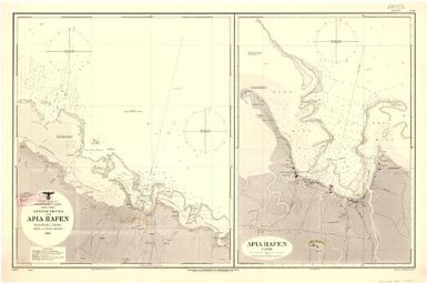 [German nautical charts of German New Guinea, Micronesia, Samoa and Kiautschou]: Sudlicher Stiller Ozean. Mandatsgebiet Samoa. Insel Upolo. Ansteuerung zum Apia Hafen. (Sheet 259)