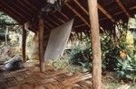 Laundry drying in house under construction