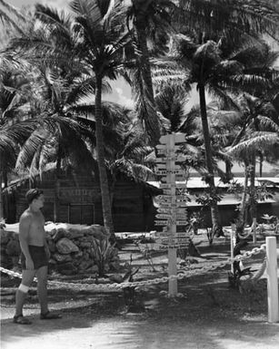 Mileage Markers and "Trader Vic's" at Camp Dealey