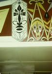 Details of Sepik design decorating Maprik District Office, by an Australian artist, 1964