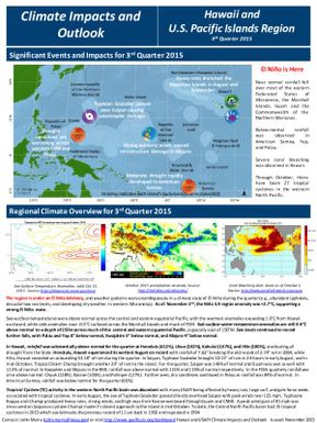 Climate impacts and outlook - Regional Climate Overview 3rd quarter