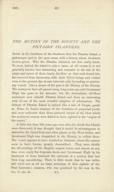 The mutiny of the Bounty and the Pitcairn Islanders / [W. H. Dick].