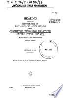 Micronesian status negotiations : hearing before the Subcommittee on East Asian and Pacific Affairs of the Committee on Foreign Relations, United States Senate, Ninety-seventh Congress, second session, December 10, 1982