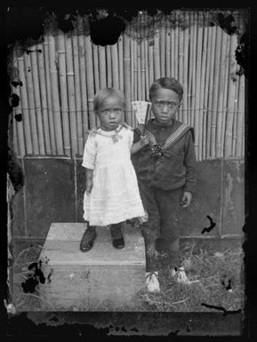 Two young children