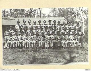 HERBERTON, QUEENSLAND, AUSTRALIA. 1944-09-11. OFFICERS OF HEADQUARTERS 6TH DIVISION. FOR IDENTIFICATION OF 42 PERSONNEL SEE FILE