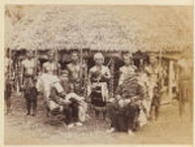 King Malietoa and chiefs, Samoa