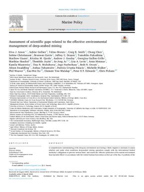 Assessment of Scientific gaps related to the Effective Environmental Management of Deep-Seabed Mining