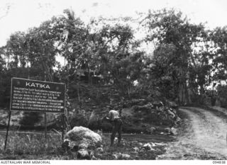 JACQUINOT BAY, NEW BRITAIN, 1945-08-08. TROOPS OF 41 LANDING CRAFT COMPANY BURNING RUBBISH AND BREAKING UP CAMP BEFORE LEAVING FOR BORNEO