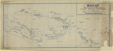 Map of Territory of New Guinea shewing districts & plantations / compiled by Plantation Section, Expropriation Board