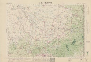 Australian aeronautical map: Melbourne (Sheet K8)