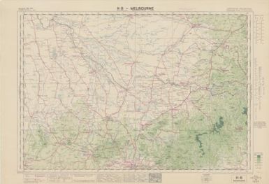 Australian aeronautical map: Melbourne (Sheet K8)