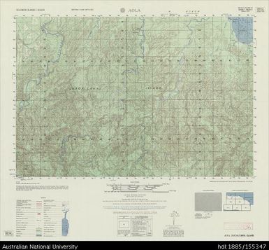 Solomon Islands, Guadalcanal Island, Aola, Series: X713, Sheet 7829 II, 1960, 1:50 000