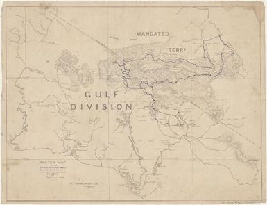Sketch map showing patrol to Edie Creek through "Tiveri" and "Kiapou" River basins, conducted by patrol-officer J.G. Hides (sd) T. Jackson Townsend Q.I.S. Delineator