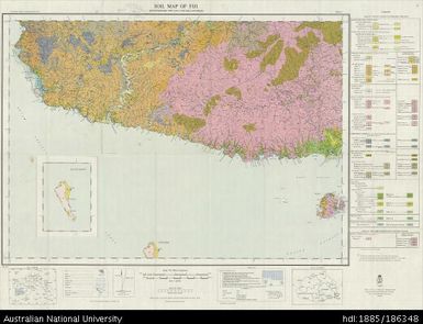 Fiji, Soil Map of Fiji, South-western Viti Levu, Vatulele and Beqa, Sheet 6, 1961, 1:126 720