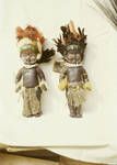 Miniature models (dolls) depicting traditional ceremonial dress of various Eastern Highland New Guineans, 1964