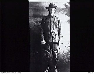 HELDSBACH PLANTATION, NEW GUINEA. 1944-04-06. P.O.W. JA105, A JAPANESE PRISONER OF WAR SUFFERING FROM GENERAL DEBILITY, PICTURED AFTER BEING GIVEN SEVERAL BLOOD TRANSFUSIONS AT THE 106TH AUSTRALIAN ..