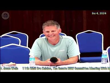 HSW CMTE Hearing with Mr Jason Wells