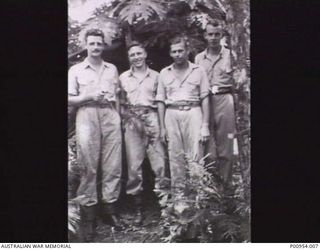 Unit No 1 Wireless Unit RAAF. Japanese Kana Wireless intercept operators. Left to right: 421816 Leading Aircraftman (LAC) Charles Archibald McColl (accidentally killed in Brisbane Australia on 02 ..