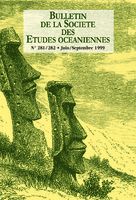 Bulletin de la Société des Études Océaniennes numéro 281-282
