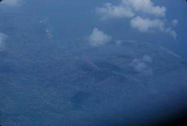 [Aerial view of coastline on Espiritu Santo, Vanuatu]