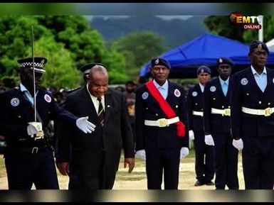 PM ON BOUGAINVILLE