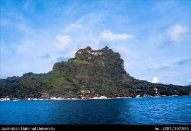 French Polynesia - View of island from ocean