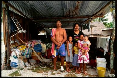 Man, woman and four children, Cook Islands