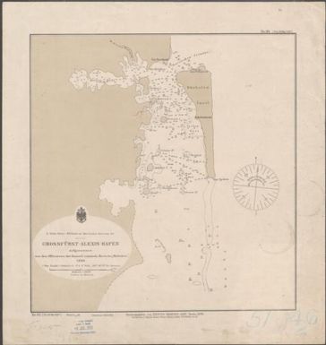 Grossfürst-Alexis-Hafen : Ausgenommen von den Officieren der Kaiserl.russisch.Korvette "Skobelew", 1883