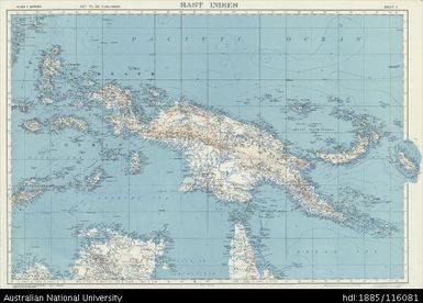 Papua New Guinea, New Guinea, East Indies, Series: GSGS 3860, Sheet 2, 1928, 1:4 000 000