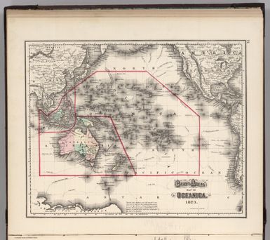 Gray's Atlas Map of Oceanica, 1873.
