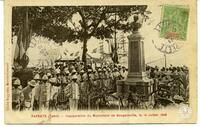 Papeete (Tahiti) - Inauguration du Monument de Bougainville, le 14 Juillet 1909
