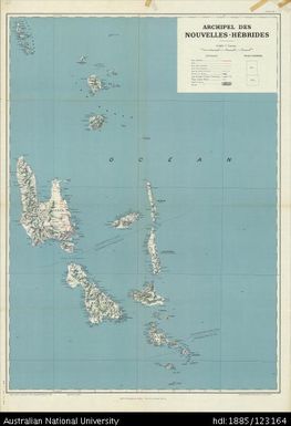 Vanuatu, Archepel des Nouvelles-Hebrides, Sheet 1, 1949, 1:500 000