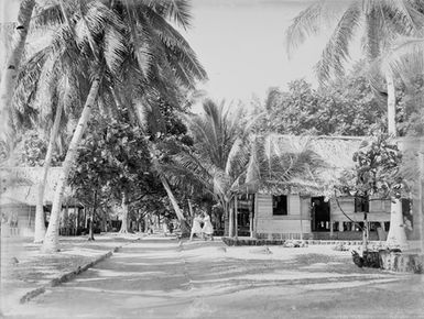 [Polynesian village]