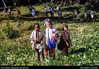 Children in a field